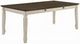 ACME Furniture Fedele Weathered Oak Dining Table with Cream Base-0