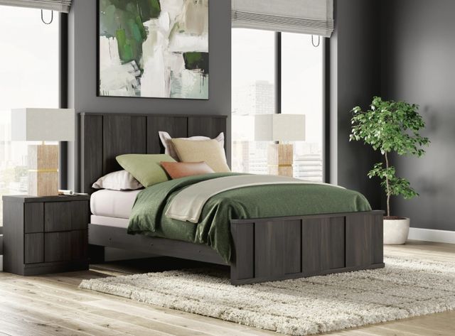 Signature Design by Ashley® Shaehartin Dark Brown Queen Panel Bed-1