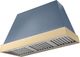 AGA Euclid 48" Stone Blue Wall Mounted Range Hood  with Polished Brass Trim-0