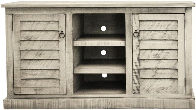 American Heartland Manufacturing Rustic Dela Veria Quaint Shutter TV Stand-0