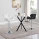Coaster® Kenzo Sandy Silver Bar Table with Black Base-2