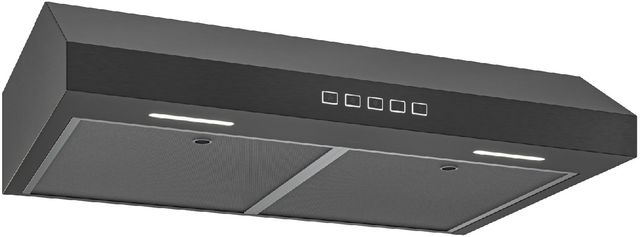 Broan® Glacier 2 Series 36" Black Stainless Steel Under Cabinet Range Hood-0