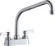 Elkay Chrome 4" Centerset Exposed Deck Faucet with 10" High Arc Spout and 2" Lever Handles-0