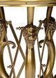 Wildwood Lamps Lion In The Library Glass Top Accent Table with Antique Base-4