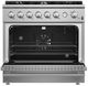 FORNO® Marco Series Alta Qualita 36" Stainless Steel Pro Style Gas Range-1
