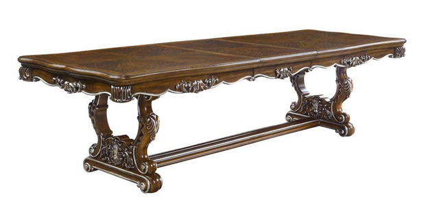 ACME Furniture Latisha Antique Oak Trestle Dining Table-3