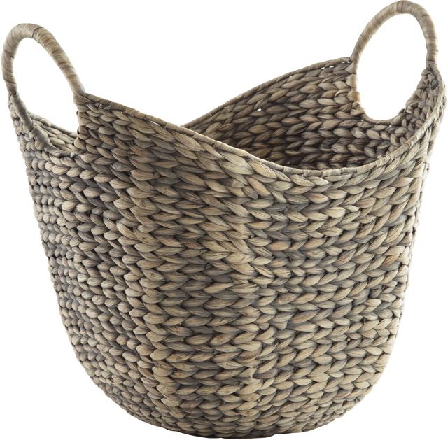 Signature Design by Ashley® Perlman 2-Piece Antique Gray 18" Basket Set-0