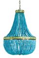 Currey & Company Hedy Pyrite Bronze/Turquoise/JadeChandelier-0
