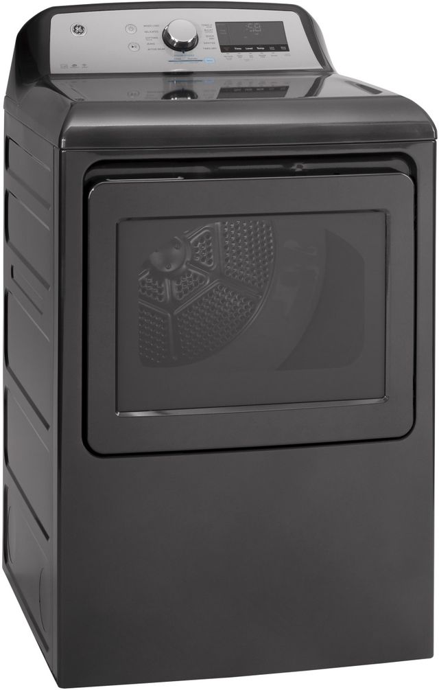 GE® 7.4 Cu. Ft. Diamond Gray Front Load Electric Dryer-1