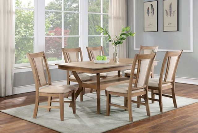 Furniture of America® Upminster Natural Tone Dining Table-1