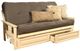 Kodiak Furniture Monterey Suede Gray/Antique White Full Storage Futon with Mattress-0