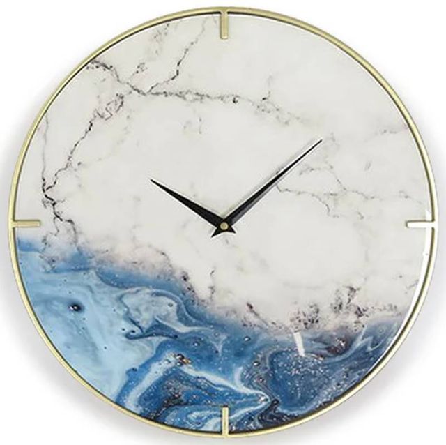 Stylecraft Blue/White Marbled Blue Wall Clock