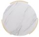 Hooker® Furniture Westwood White Side Table with Polished Limestone Base-4
