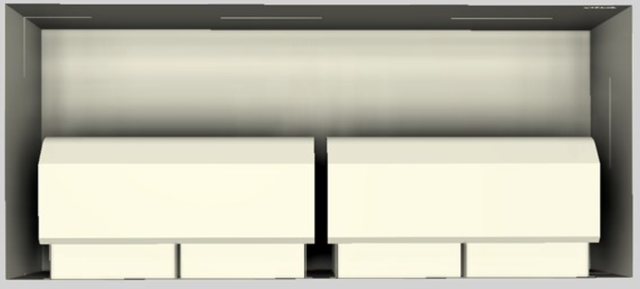 Vent-A-Hood® 48" Biscuit Contemporary Wall Mounted Range Hood-3
