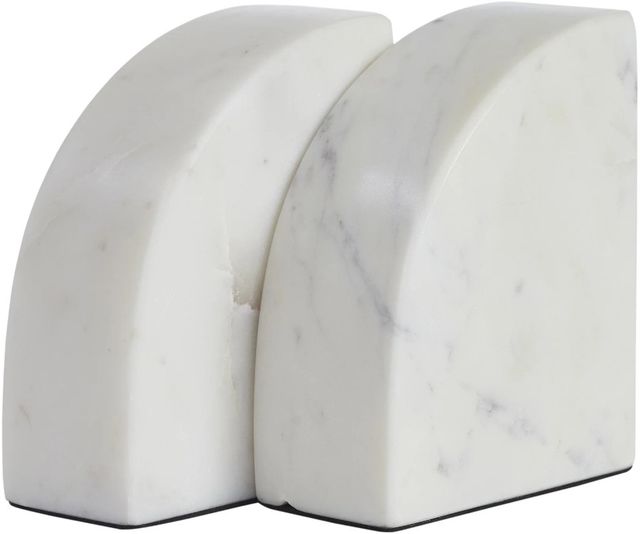 Renwil® Kaleido 2-Piece White Natural Bookend Set-4