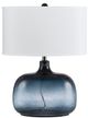 Cal® Lighting & Accessories Christi Ocean Blue/White Table Lamp-0
