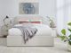 Modus Furniture Virgil Off-White/Ricotta Full Upholstered Panel Bed-1