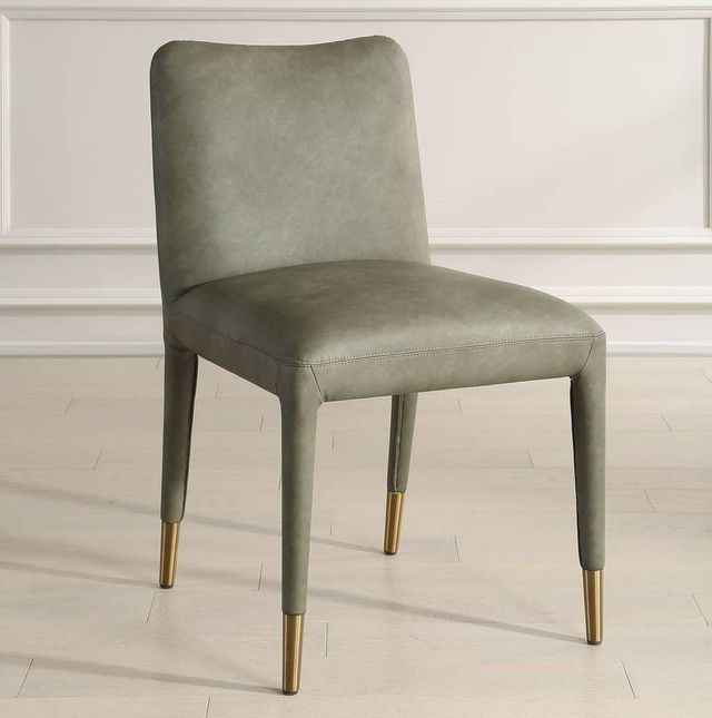 Uttermost® Conifer 2-Piece Pine Green Dining Side Chair Set-1