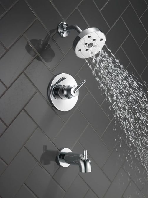 Delta Trinsic® Monitor® 14 Series Chrome H2Okinetic® Tub and Shower Trim-3