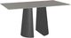 Amisco Customizable Gemma 72" Rectangular Counter Height Pub Table with 0.5" Taupe Glass Top-0