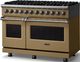 Viking® 5 Series 48" Golden Hour Pro Style Dual Fuel (NG) Range with Polished Chrome Trim-3