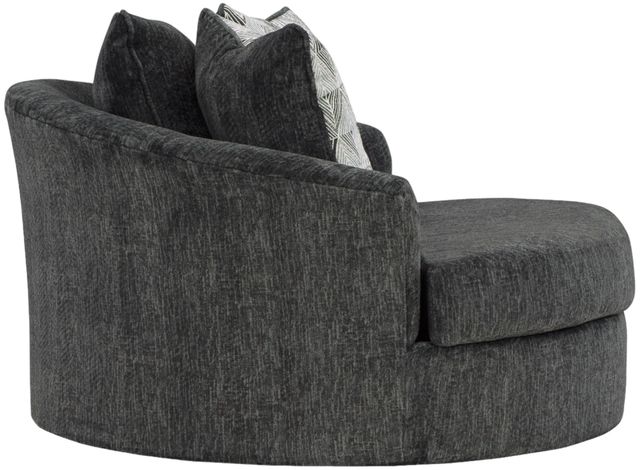 Signature Design by Ashley® Biddeford Shadow Oversized Swivel Accent Chair-3