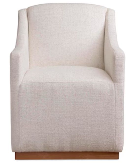 Bassett® Furniture Customizable Benchmade Banks Upholstered Dining Arm Chair-1