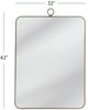 Bassett Mirror Monte Silverleaf Wall Mirror-2
