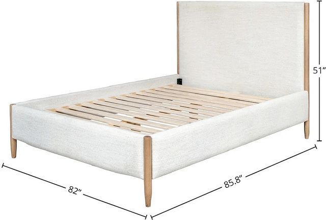 LH Home Kamelia Alabaster/Sand King Bed-2