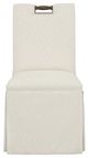 Fairfield® Customizable Entree Dining Pull Short Back Skirted Dining Chair with Tobacco Legs-1