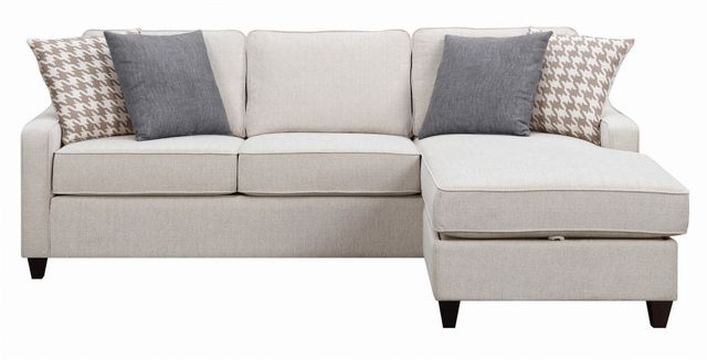 Coaster® McLoughlin Cream Upholstered Sectional-1