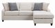 Coaster® McLoughlin Cream Upholstered Sectional-1
