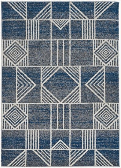 KAS Rugs Lucia Blue Dimensions 5'x8' Area Rug-0