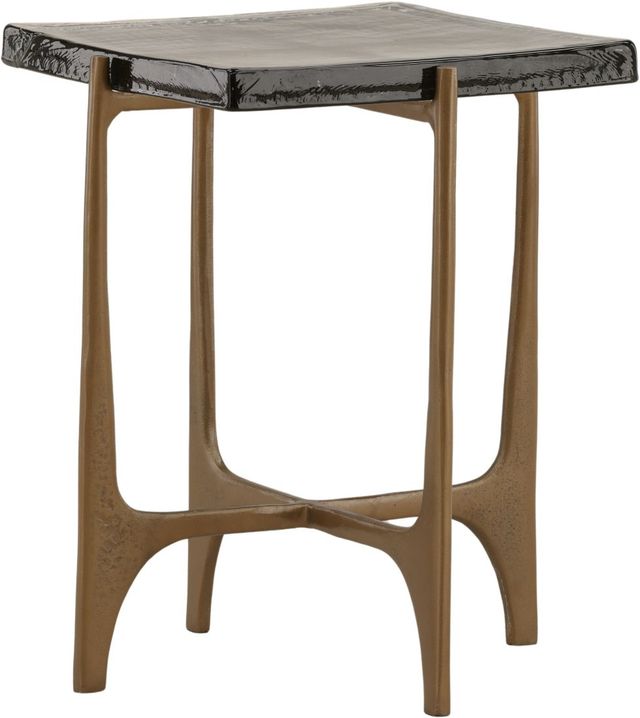 Dovetail Furniture Colston Antique Brass Side Table-0