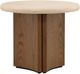 Dovetail Furniture Oja Brown/Cream Side Table-0