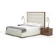 VIG Furniture Modrest Amberlie Walnut/White Eastern King Panel Bed-1