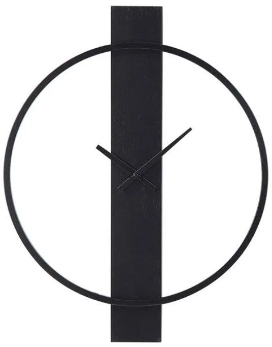 Renwil® Romane Matte Black Wall Clock-0