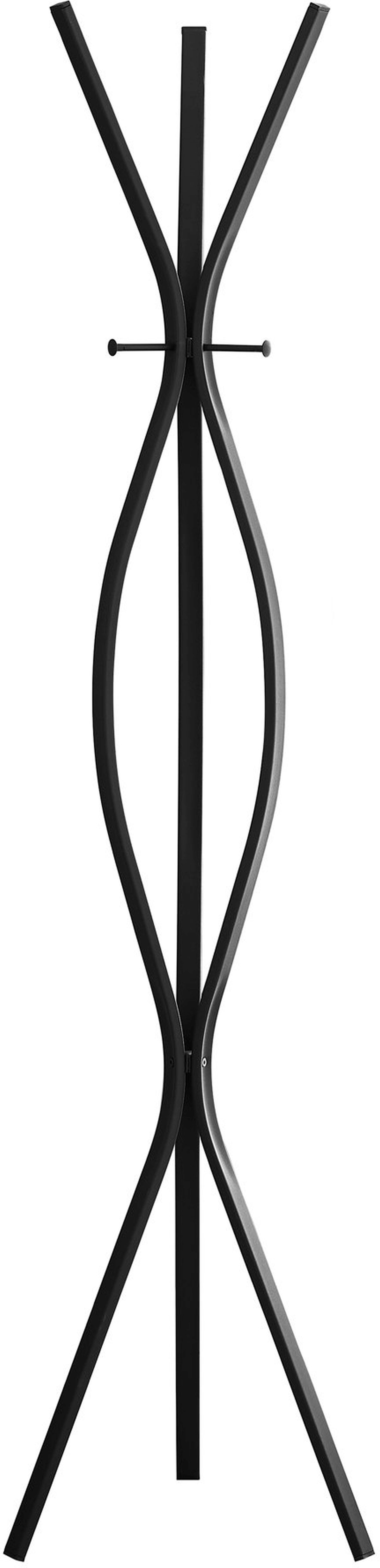 Monarch shops Contemporary Coat Rack In Black Finish I 2065