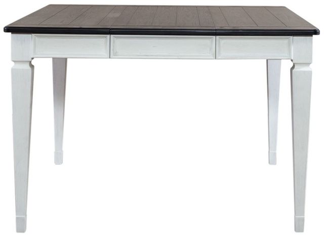 Liberty Furniture Allyson Park Charcoal Top Counter Leg Table with Wirebrushed White Base-3