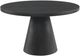 Elements International Portland Black Round Dining Table-0