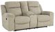 Ashley® Evereast Pass Stone Manual Double Reclining Loveseat with Console-0