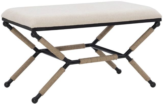 Linon Campaign Natural Accent Bench-0