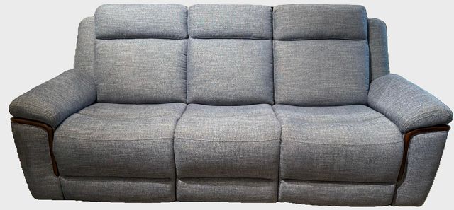 Power Reclining Navy Sofa-0