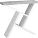 Monarch Specialties Inc. 36"L White Cement Look Hall Console Table with White Base-0