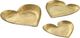TOV Furniture Coeur 3-Piece Brass Hammered Iron Heart-Shaped Catchall Set-0