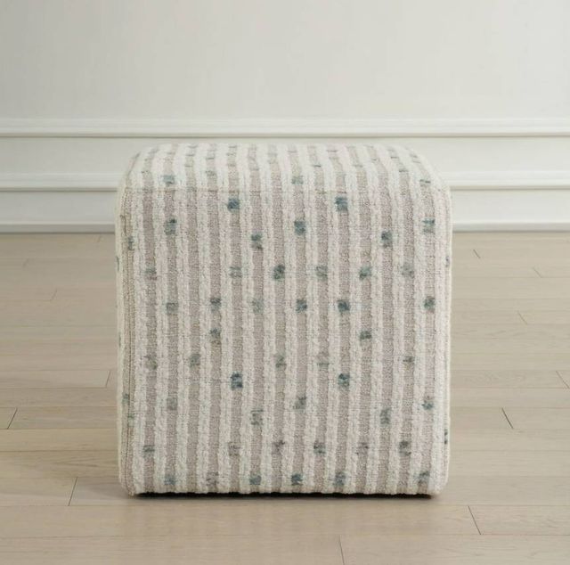 Uttermost® Joie Sea Blue/White Ottoman-1