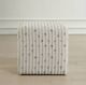 Uttermost® Joie Sea Blue/White Ottoman-1