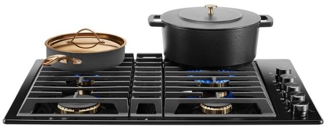 JennAir® 30” Black Natural Gas Downdraft Cooktop-1