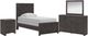 Signature Design by Ashley® Prendonea 4-Piece Charcoal Twin Bedroom Set-0