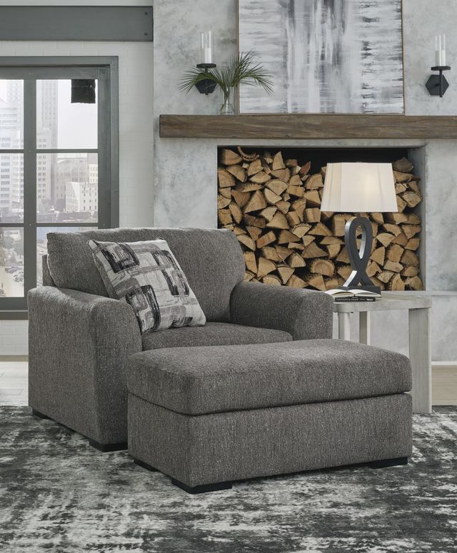 Signature Design by Ashley® Gardiner Pewter Chair and a Half-4